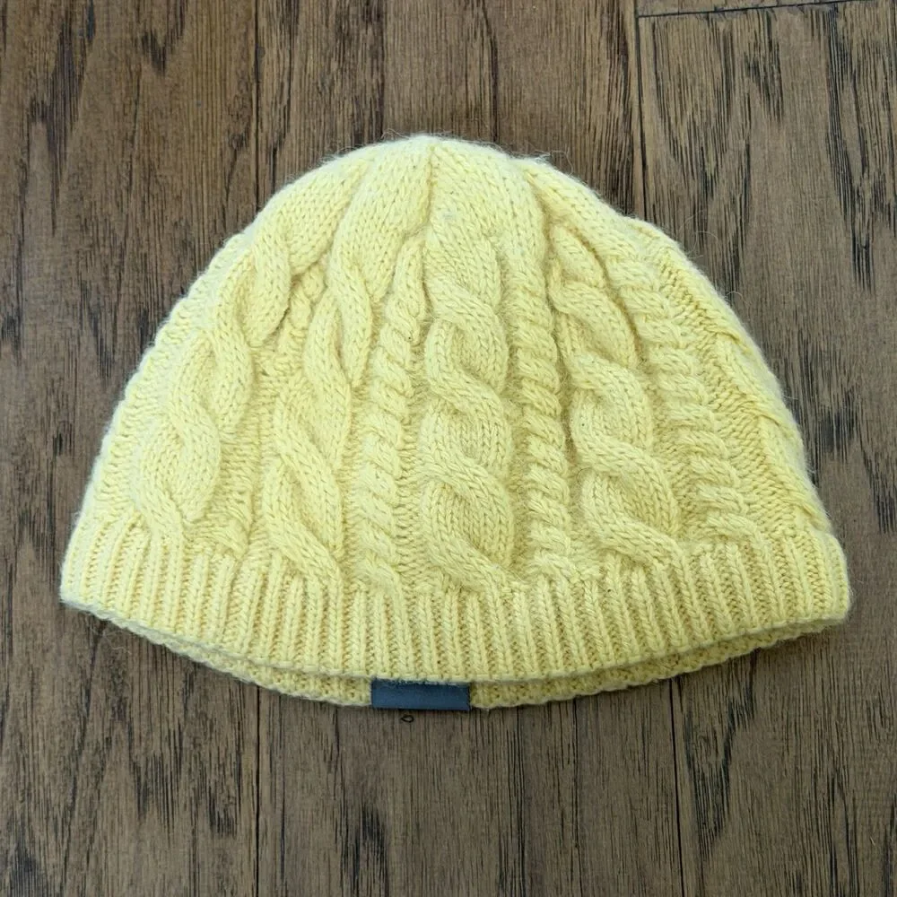 The North Face Hat Beanie Youth Yellow Logo